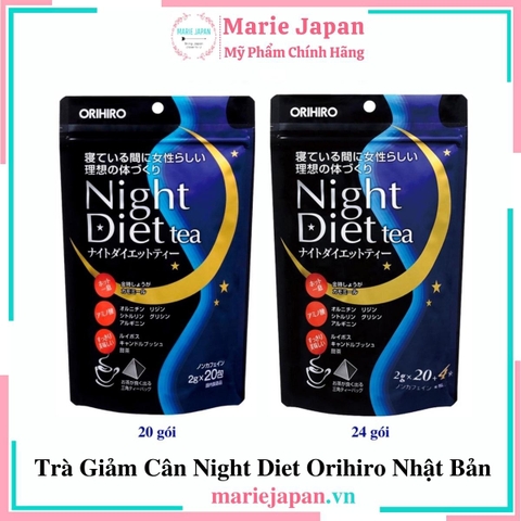 Trà Giảm Cân Night Diet Orihiro Nhật Bản