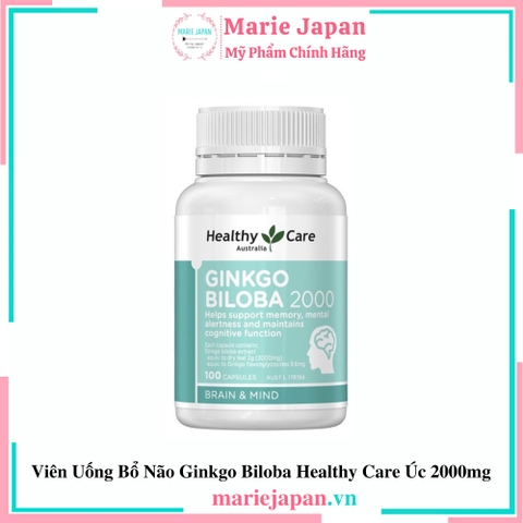 Viên Uống Healthy Care Ginkgo Biloba 2000mg Lọ 100 Viên