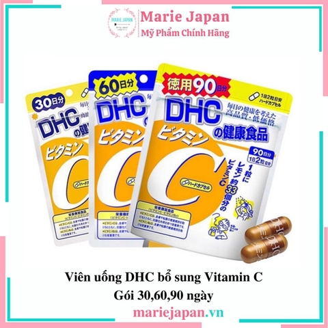 Viên Uống DHC Bổ Sung Vitamin C Gói 30, 60, 90 Ngày Nhật Bản
