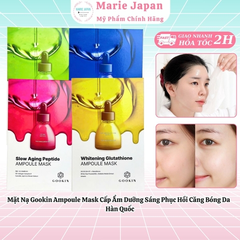 [COMBO 3 MIẾNG] Mặt Nạ Gookin Ampoule Mask Cấp Ẩm Dưỡng Sáng Phục Hồi Căng Bóng Da Hàn Quốc