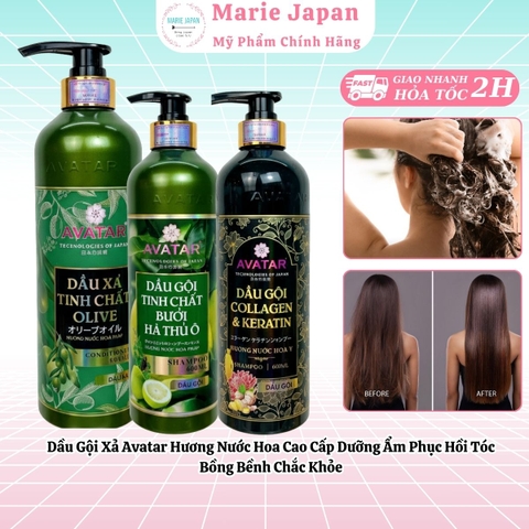 Dầu Gội Xả Avatar Hương Nước Hoa Cao Cấp Dưỡng Ẩm Phục Hồi Tóc Bồng Bềnh Chắc Khỏe