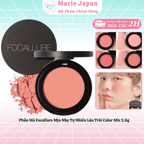 Phấn Má Focallure Color Mix Mịn Nhẹ Tươi Sáng Tự Nhiên 2.8g