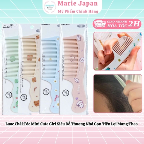 Lược Chải Tóc Mini Cute Girl Siêu Dễ Thương Nhỏ Gọn Tiện Lợi Mang Theo
