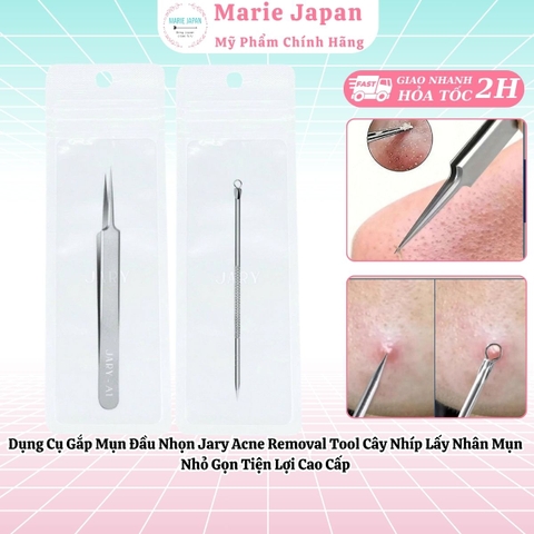 Dụng Cụ Gắp Mụn Đầu Nhọn Jary Acne Removal Tool Cây Nhíp Lấy Nhân Mụn Nhỏ Gọn Tiện Lợi Cao Cấp