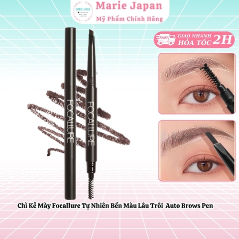 Chì Kẻ Mày Focallure Tự Nhiên Bền Màu Lâu Trôi  Auto Brows Pen 0.25G