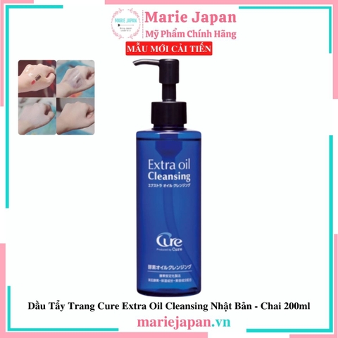 Dầu Tẩy Trang Cure Extra Oil Cleansing Nhật Bản Chai 200ml