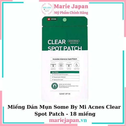 Miếng Dán Mụn Some By Mi Acnes Clear Spot Patch - 18 miếng