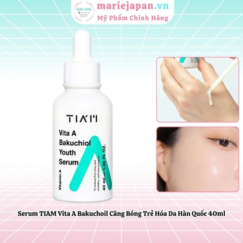 Serum TIAM Vita A Bakuchiol Youth Căng Bóng Trẻ Hóa Da Hàn Quốc 40ml