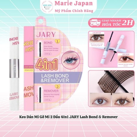 Keo dán mi và gỡ mi JARY 2 đầu 4IN1 JARY Lash Bond & Remover