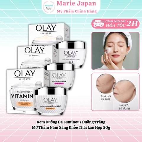 Kem Dưỡng Da Olay Luminous Dưỡng Trắng Mờ Thâm Nám Sáng Khỏe Thái Lan Hộp 50g