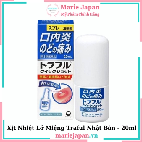 Xịt Nhiệt Lở Miệng Traful Nhật Bản - 20ml