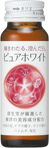 Nước uống trắng da Pure White Shiseido (hàng Nhật) - 50ml x 10 chai