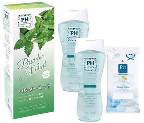 Dung dịch VSPN PH Care Premium bạc hà - xanh lá 150ml