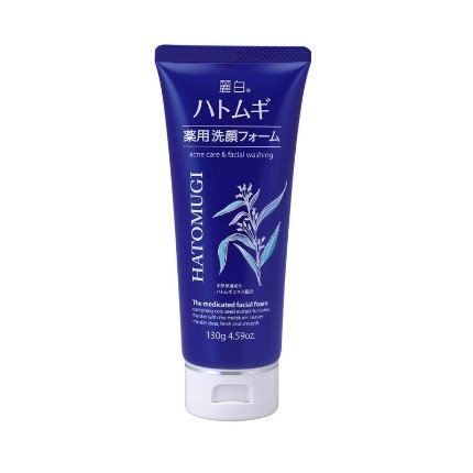 Sữa rửa mặt Hatomugi màu xanh cho da mụn - 130g