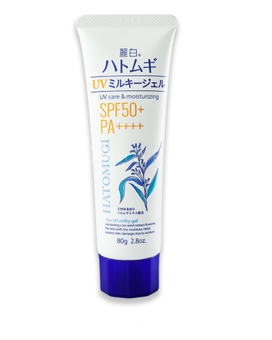 Kem CN Dưỡng Da Hatomugi UV Milky Gel SPF50+ PA+++ 80g