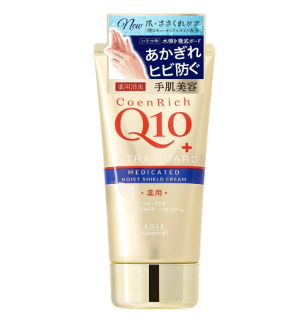 Kem dưỡng da tay Kosé Co-enrich Q10 - Extra Guard Medicated Moist Shield (vàng) 80g