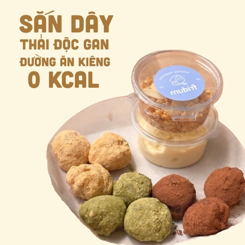 Mochi sắn dây kem sữa Keto/Tiểu đường