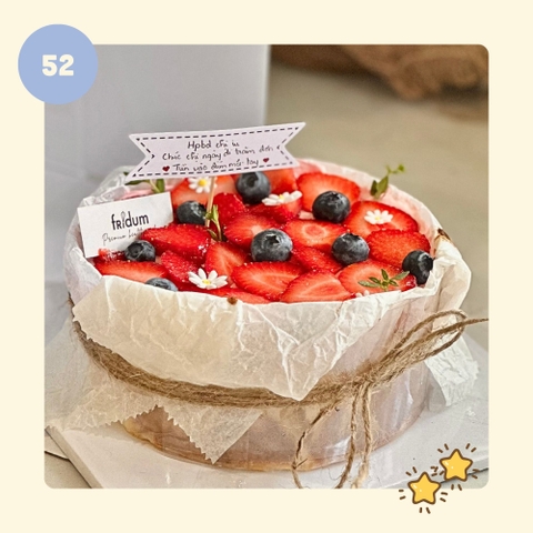 Bánh kem YOGURT BURNT CHEESE - Mẫu 52 - đặt trước từ 3 tiếng