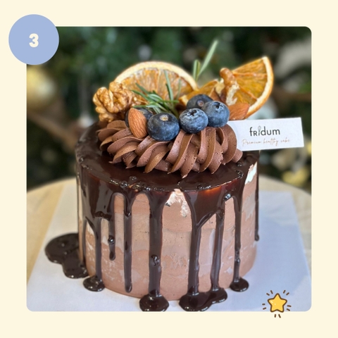 Bánh kem DOUBLE CHOCO - Mẫu 03 - đặt trước từ 3 tiếng