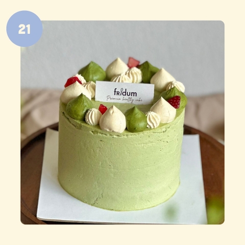 Bánh kem MATCHA - Mẫu 21 - đặt trước từ 3 tiếng