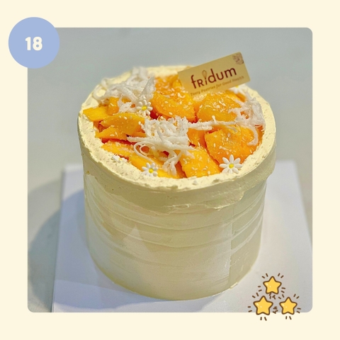 Bánh kem XOÀI DỪA - Mẫu 18 - đặt trước từ 3 tiếng