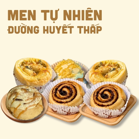 Combo 6 Bánh Cuộn Men Tự Nhiên