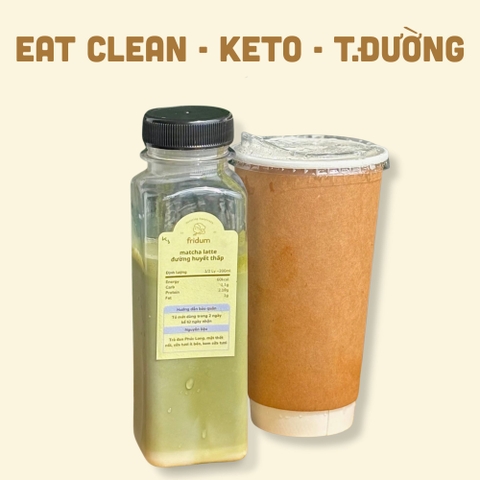 Matcha Latte Ít Ngọt Eatclean