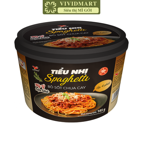 UNI PRESIDENT - Mì tô Tiểu Nhị Spaghetti Bò sốt chua cay, Mì tô Spaghetti Bò sốt chua cay Tiểu Nhị - 105g/tô - 00463