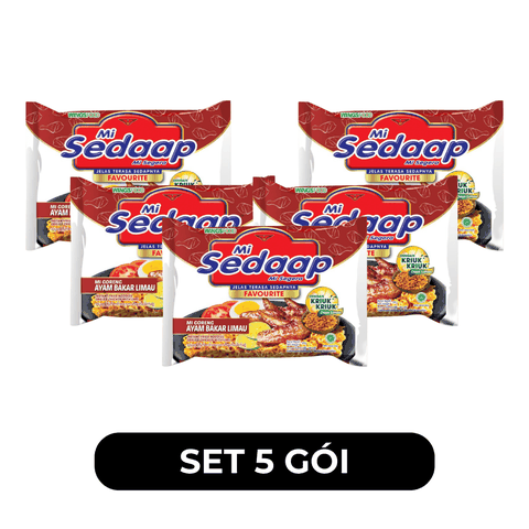 SEDAAP - Mì trộn Sedaap hương vị gà nướng chanh, Sedaap gà nướng chanh, Mì vị gà nướng chanh Sedaap, Mì trộn Sedaap vị gà nướng chanh, Mì trộn vị gà nướng chanh Sedaap - 89g/gói - 00492