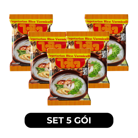 WAIWAI - Bún gạo WaiWai chay - Bún Wai Wai hương vị bún gạo chay - Bún gạo ăn liền WaiWai chay - 60g/gói - 00279