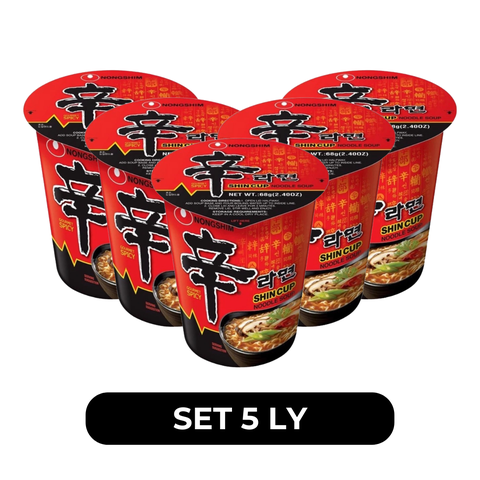 NONGSHIM - Mì ly Nongshim Shin Ramyun Cay, Mì ly Cay Shin Ramyun Nongshim, Mì Shin Ramyun Nongshim ly - 68g/ly - 00438