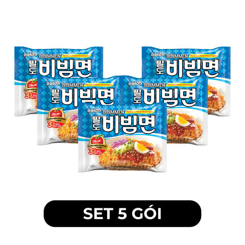 PALDO - Mì khô Đại Hàn Bibim Men, Mì Bibim Men Hàn Quốc, Mì lạnh trộn Bibimmen, Paldo Bibimen - 130g/gói - 00378