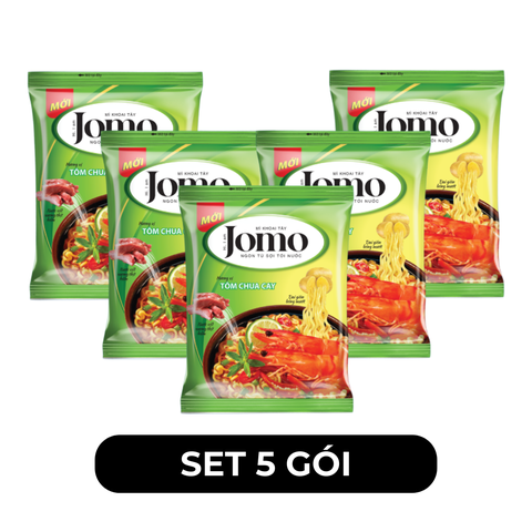 ASIAFOODS - Mì khoai tây Jomo hương vị Tôm chua cay, Mì Jomo tôm chua cay, Mì tôm chua cay Jomo - 85g/gói - 00348