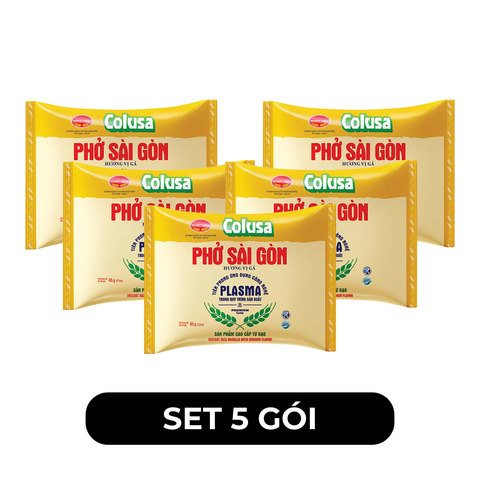 COLUSA - Phở Sài Gòn Colusa hương vị Gà, Phở gà Miliket ăn liền, Phở gà Sài Gòn Colusa Miliket - 65g/gói - 00666