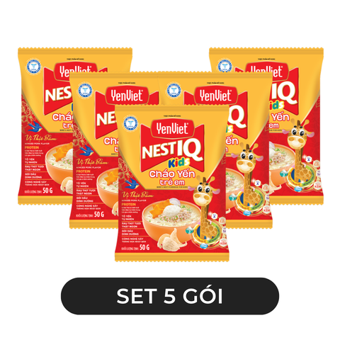 YENVIET - Cháo Yến trẻ em YenViet Nest IQ hương vị Thịt bằm, Cháo yến thịt bằm YenViet Nest IQ - 50g/gói - 00596