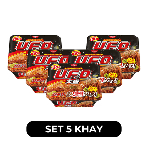 NISSIN - Mì khay trộn Nissin U.F.O hương vị Yakisoba, Mì trộn Yakisoba Nissin UFO, Mì trộn Nissin - 167g/khay - 00698
