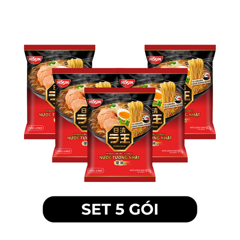 NISSIN - Mì ăn liền Nissin Raoh Ramen vị Nước tương Nhật, Mì Ramen Nissin vị Nước tương Nhật, Mì ăn liền Nissin Raoh vị Nước tương Nhật - 97g/gói - 00377