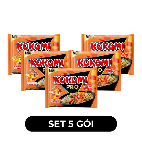 MASAN - Mì Kokomi Pro Tôm cay sa tế, Mì Kokomi Pro hương vị tôm cay sa tế, Mì tôm cay sa tế Kokomi Pro - 75g/gói - 00521