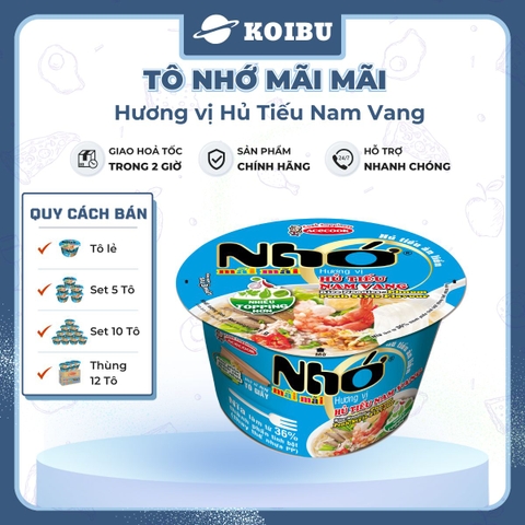 ACECOOK - Hủ tiếu tô Nhớ Mãi Mãi hương vị hủ tiếu nam vang, Tô Nhớ Mãi Mãi hủ tiếu nam vang, Hủ tiếu nhớ ăn liền - 71g/tô - 00025