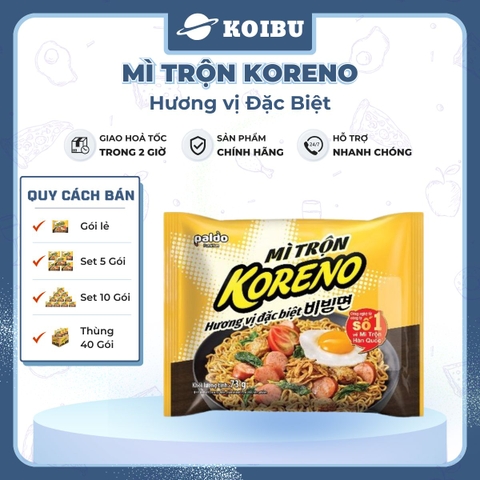 PALDO - Mì trộn Koreno hương vị Đặc biệt, Koreno Mì trộn đặc biệt Koreno, Mì Koreno Hàn Quốc ăn liền - 74g/gói - 00161