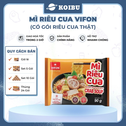 VIFON - Mì Vifon hương vị Riêu cua (có gói riêu cua thật), Vifon mì riêu cua Vifon, Mì Vifon riêu cua - 00812
