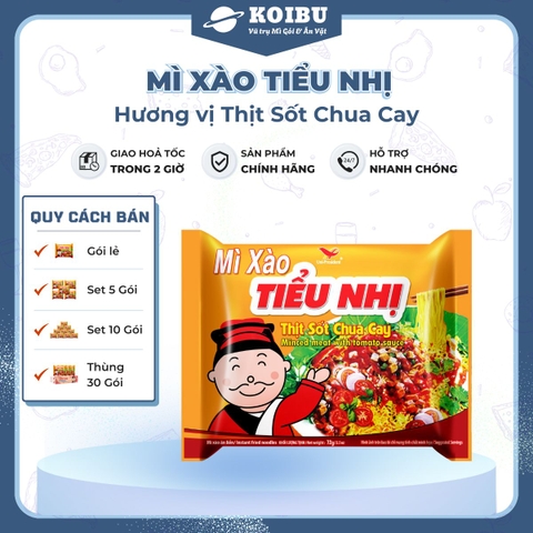 UNI-PRESIDENT - Mì xào tiểu nhị hương vị Thịt sốt chua cay, Mì xào thịt sốt chua cay, Mì gói Tiểu nhị  - 72g/gói - 00289