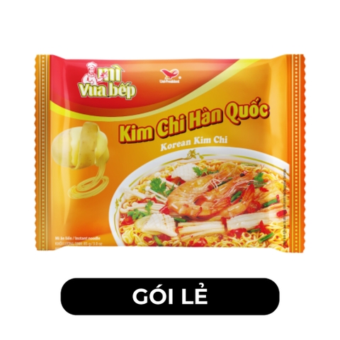 UNI-PRESIDENT - Mì Vua Bếp kim chi Hàn Quốc, mì kim chi Vua Bếp, mì Vua Bếp vị kim chi Hàn Quốc (85g/gói) - 00296