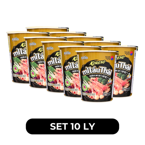 PALDO - Mì ly Koreno hương vị Chua cay, Koreno mì ly chua cay, Mì ly vị chua cay Hàn Quốc - 65g/ly - 00188