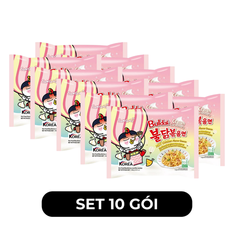 SAMYANG - Mì khô gà cay Samyang hương vị Gà cay Cream Carbonara, Mì gà cay Cream Carbonara Samyang - 140g/gói - 00424