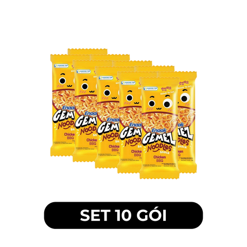 SIANTAR TOP - Snack mì Enaak hương vị Gà BBQ, Snack mì trẻ em Enaak Gemez Indonesia, Snack Enaak Indo - 30g/gói - 00692