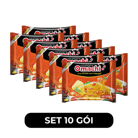 MASAN - Mì trộn Omachi hương vị Tôm phô mai trứng muối, Mì trộn Tôm phô mai trứng muối Omachi -  92g/gói - 00063