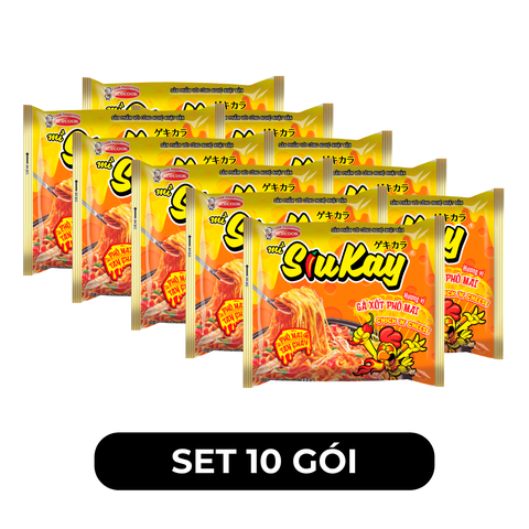 ACECOOK - Mì Siukay hương vị gà cay phô mai - 129g/gói - 00039