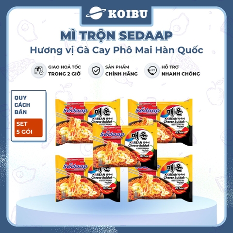 SEDAAP - Mì trộn Sedaap hương vị Gà cay phô mai Hàn Quốc, Mì trộn Gà cay phô mai Hàn Quốc Sedaap - 86g/gói - 00491