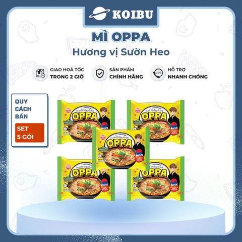 OTOKI - Mì Oppa hương vị Sườn heo, Oppa Mì sườn heo Oppa, Mì sườn heo Hàn Quốc, Mì Oppa Hàn Quốc - 65g/gói - 00073